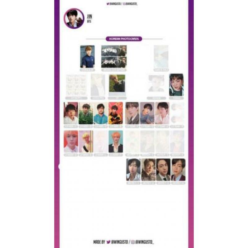 monsta x photocards kpop