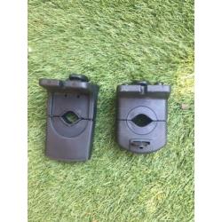 Yepp mini fietsstoeltje wit + windscherm en 2 adapters
