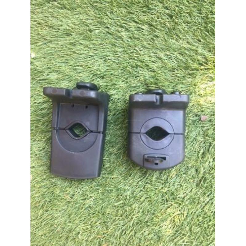 Yepp mini fietsstoeltje wit + windscherm en 2 adapters