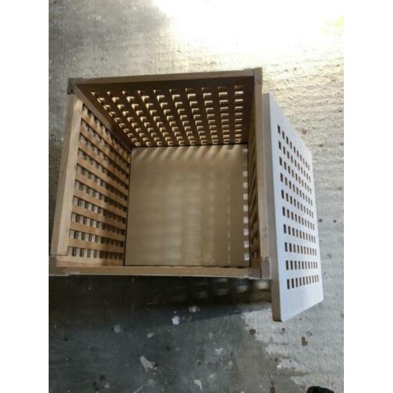 Ikea houten wasmand White wash 50x50 cm