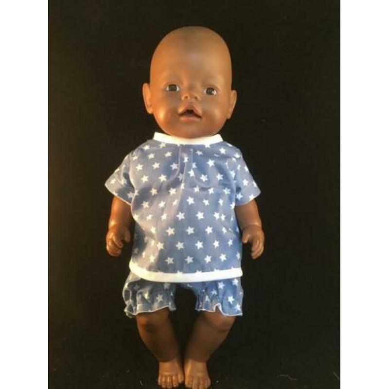 Poppenkleren 2-delig zomerpakje broek en bloes