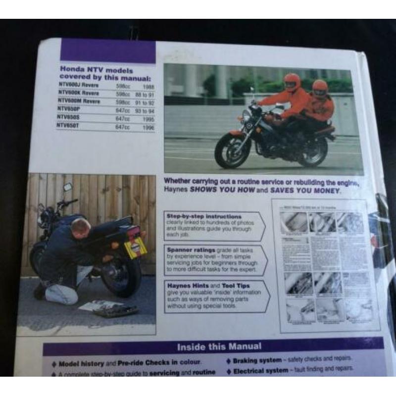 Honda 650 V- Twins technisch handboek ( Engels )