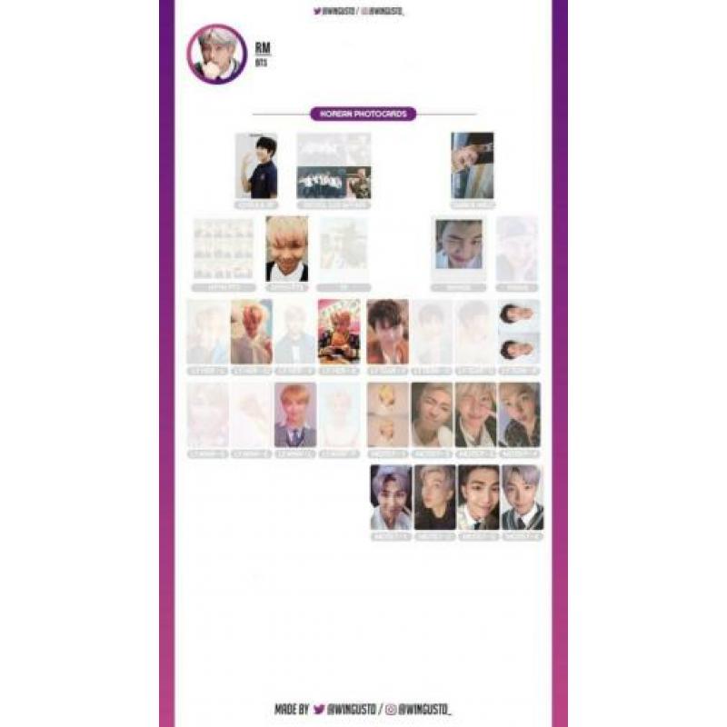 monsta x photocards kpop