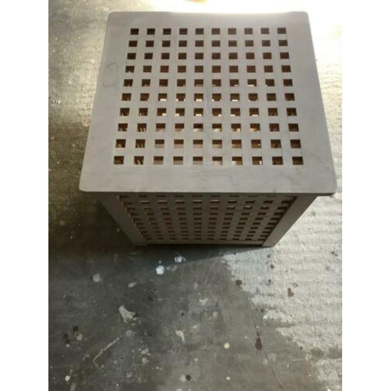 Ikea houten wasmand White wash 50x50 cm