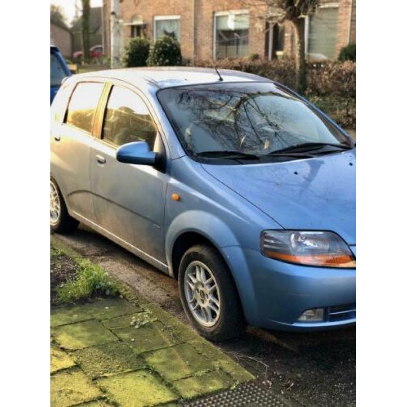 Chevrolet Kalos 1.4 16V 5D 2005 Blauw ook op gas / LPG.