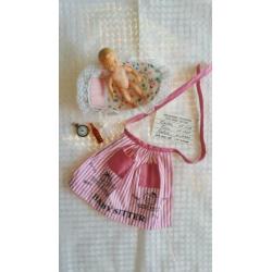 Vintage barbie baby sits