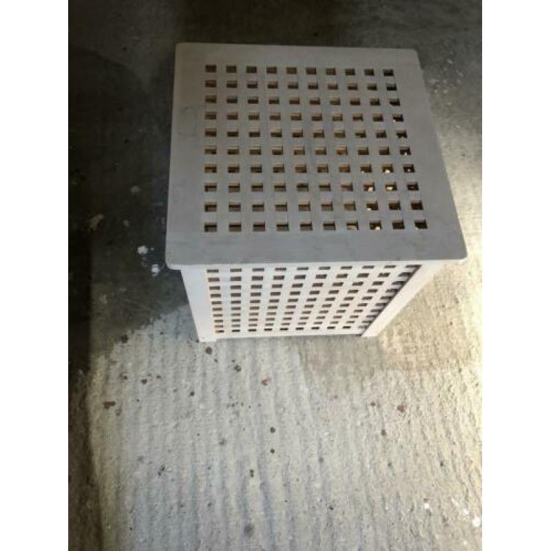 Ikea houten wasmand White wash 50x50 cm