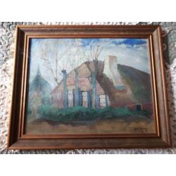 Schilderij van Germ de Jong 1886-1967. Bergense School.