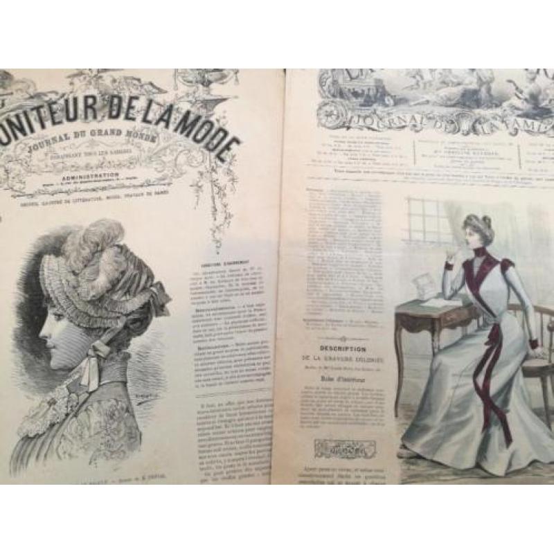 Modemagazines uit 19e eeuw