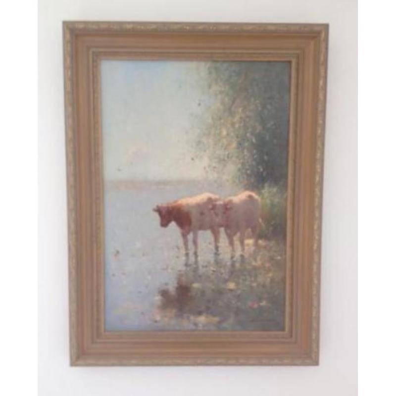 Schilderij diverse oud en nieuwe schilderijen kunst objecten