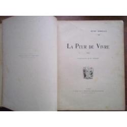 Ca 1900? Henry Bordeaux: La peur de vivre. Ills A. Vallet.