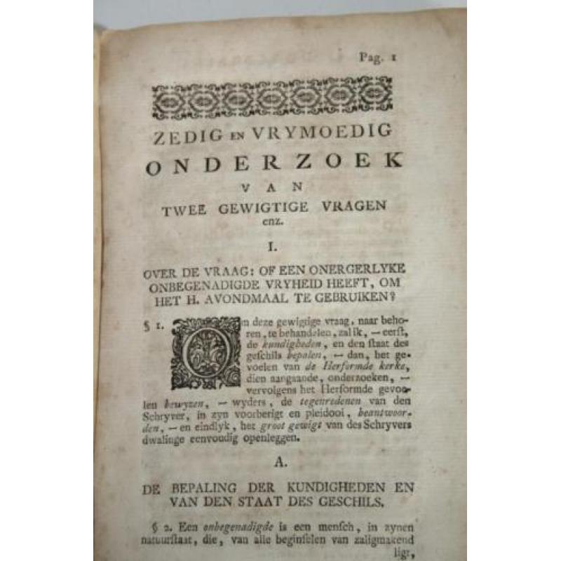 Schaars: J.C. Appelius - Zedig en vrymoedig onderzoek (1763)