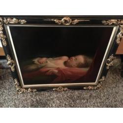 Antiek schilderij Baby Dreams