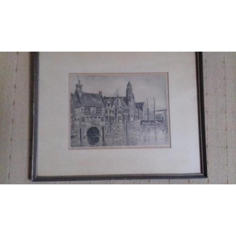 Pentekening aelbrechtskolk rotterdam