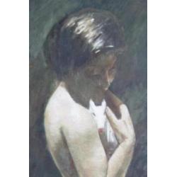 === Cornelis Kloos 1895-1976===90 x 70 cm===staand naakt ===