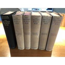 6 delige boeken serie uit 1948-1954 van Churchill