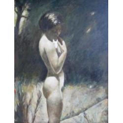 === Cornelis Kloos 1895-1976===90 x 70 cm===staand naakt ===