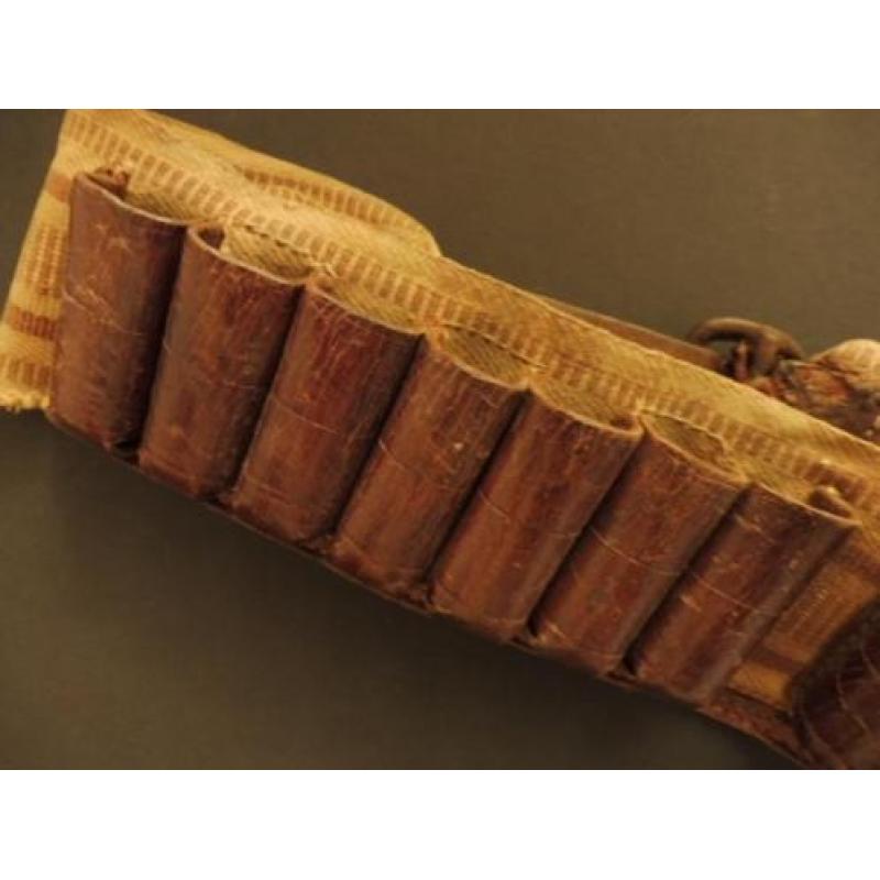 Stoere Oude patronenriem / kogelriem / riem jacht.