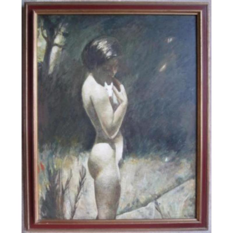 === Cornelis Kloos 1895-1976===90 x 70 cm===staand naakt ===