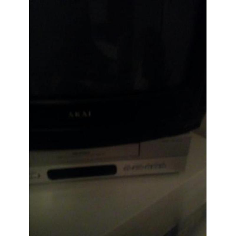Akai kleine televisie voor op bv kinderkamer of caravan