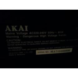 Akai kleine televisie voor op bv kinderkamer of caravan