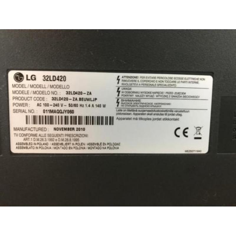 Lg 32" full hd lcd tv