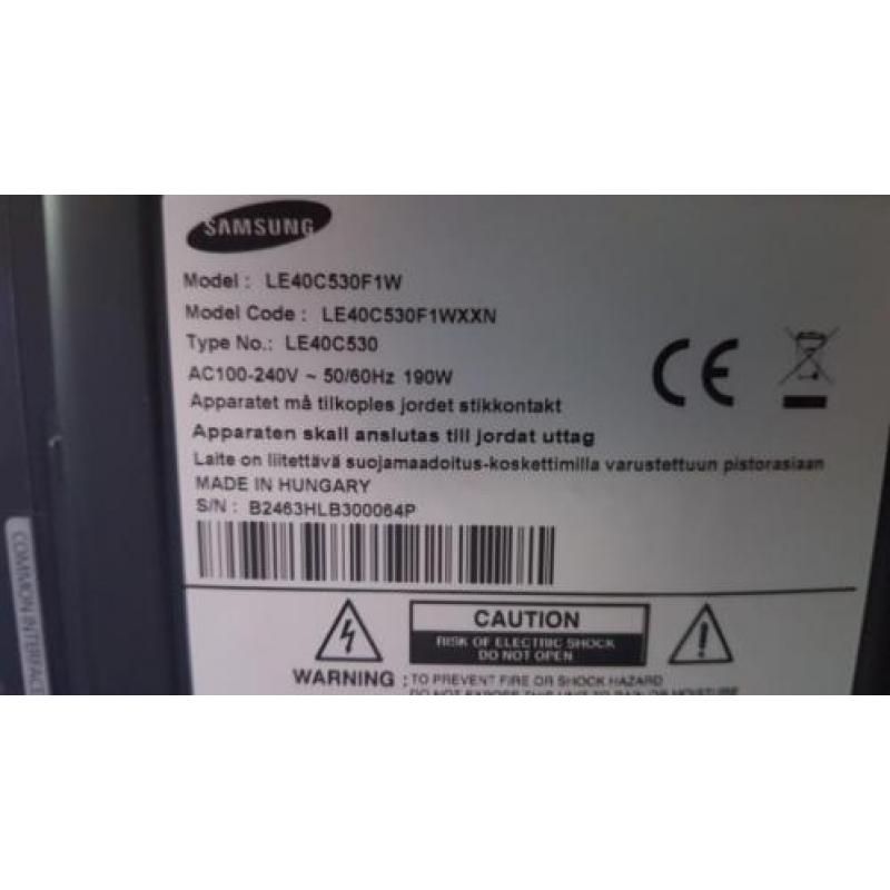 Samsung LE40C530F1W 40" 1080p HD LCD Televisie