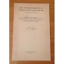 Het onderwijsbeleid in NL Indie 1900-1940 (bronpublikatie)