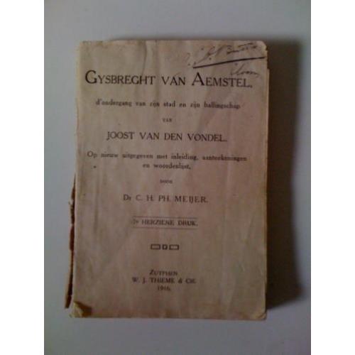 Boekje uit 1916 over Gijsbrecht van Aemstel