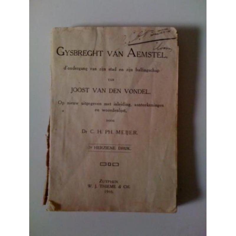 Boekje uit 1916 over Gijsbrecht van Aemstel
