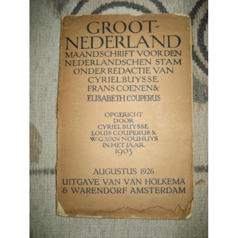 2 delen Groot Nederland 1926 en 1938