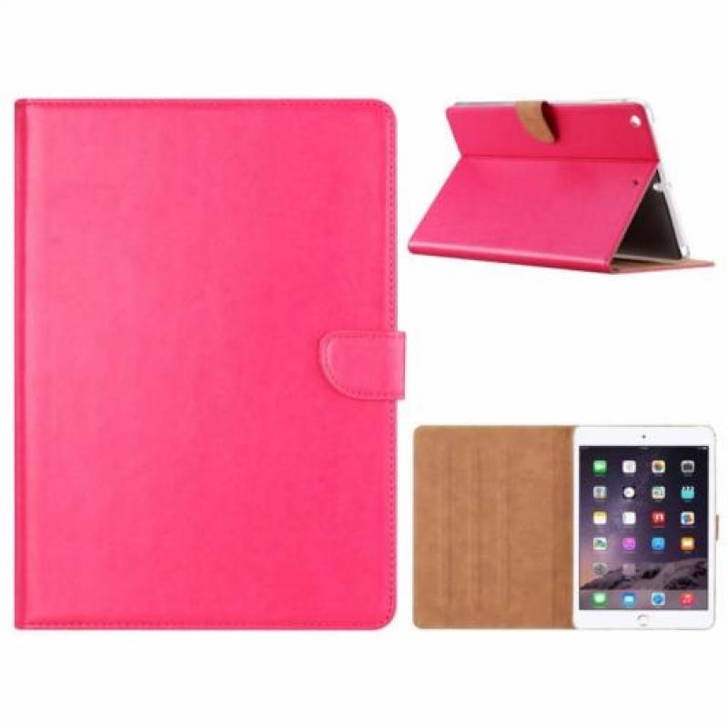 Ntech iPad Air Roze Booktype Kunstleer Hoesje Met Pasjesru