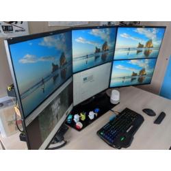6x Dell U2414H Standaard