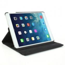 iPad Air 2 hoes 360 graden roteerbare hoes PU Leder Zwart