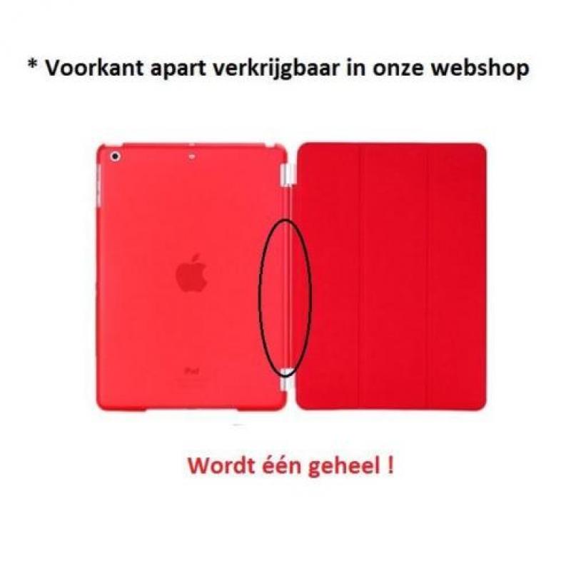 iPad Air 1 achterkant hoes hoesje case Doorzichtig - Rood