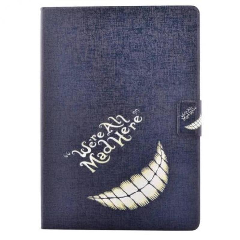 iPad 2017 en Air 1 boekstijl hoes We're all mad here