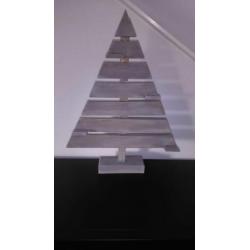 Houten kerstboom en kerstster