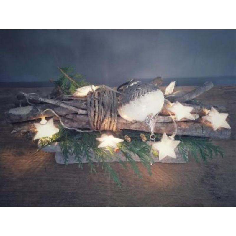 Kerstverlichting LED zilveren sterren