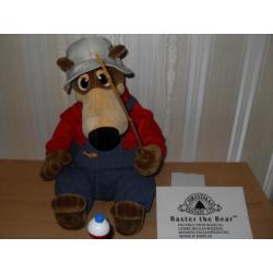 nieuw in doos baxter de vissende kerst beer bear op stroom