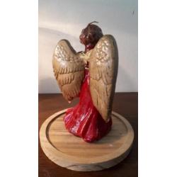 Brocante kaars engel