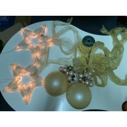 Kerst artikelen met 4 sets nieuwe verlichting