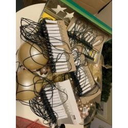 Kerst artikelen met 4 sets nieuwe verlichting