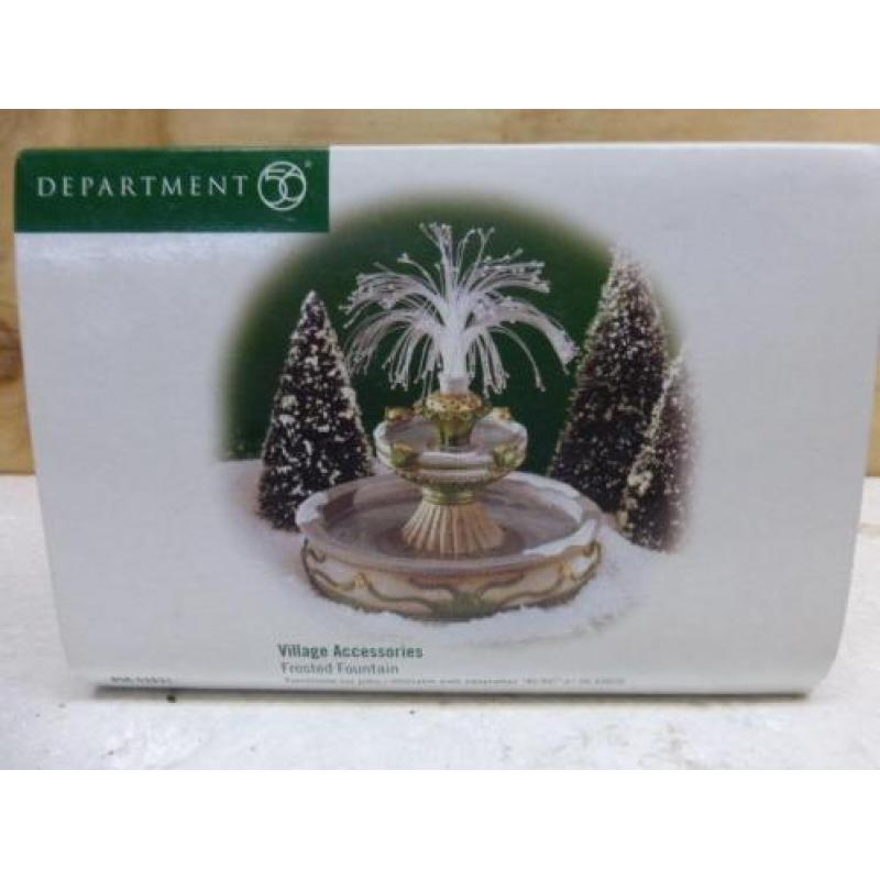 department 56 frosted fountain fontein kerstdorp kerst