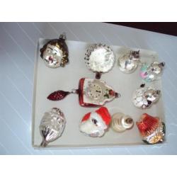 oude kerstballen mooie set 10 stuks