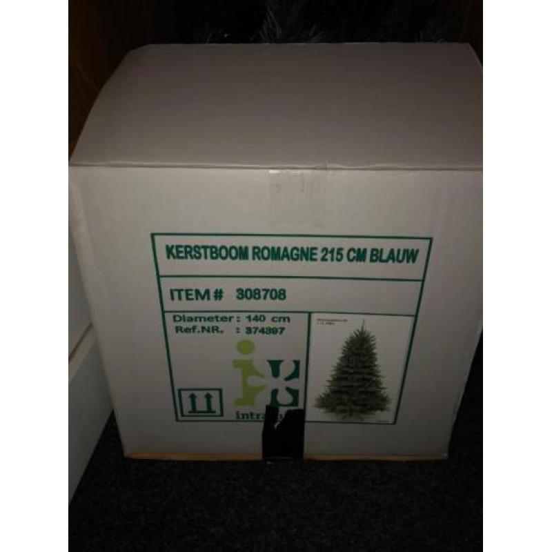Kunstkerstboom (nep kerstboom) Romagne H 215 cm blauw
