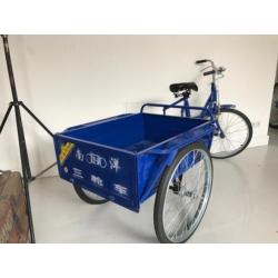 'Chinese' Reclame Bakfiets met handrem v transport