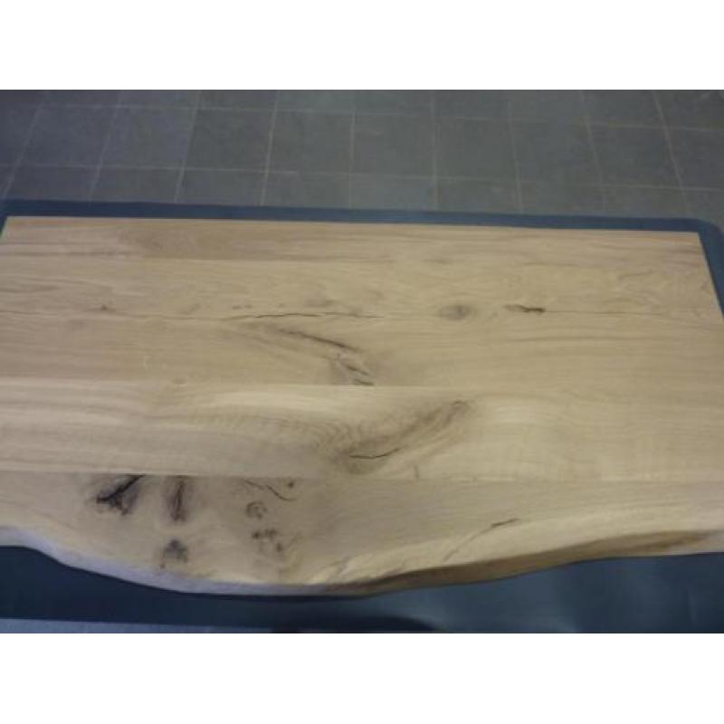 Opruiming/ aanbieding wastafelbladen massief eiken !!