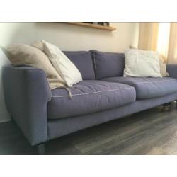 Henders & Hazel bank blauw (nep)linnen