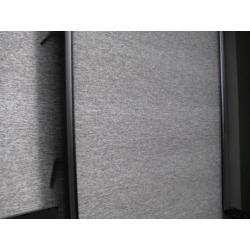 Nieuw rolgordijn, grijs, 134,9x175 cm over wegens samenwonen