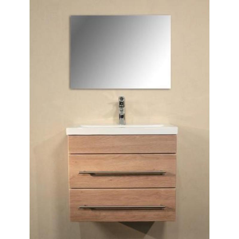 Badmeubel Badkamermeubel Reno 60 cm Eiken slechts 36 cm diep